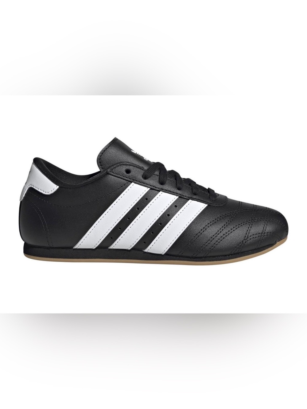adidas Kids Black Sneakers with White Stripes